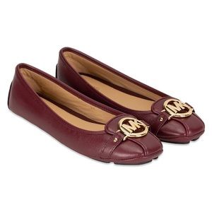 Michael Kors Fulton Leather Moccasins— Oxblood